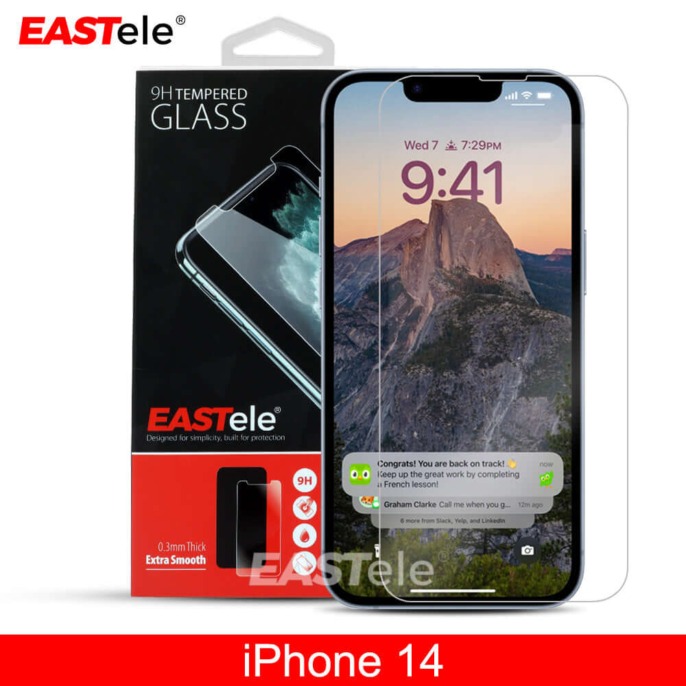 [2 Pack] Eastele iPhone Tempered Glass Screen Protector Gold Label - Eastlakes Electronics