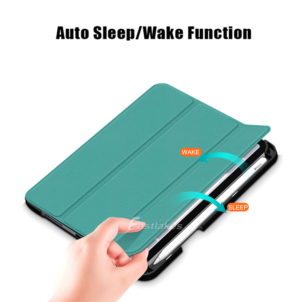 Leather Folio Smart Case For Apple iPad mini 6 - Eastlakes Electronics