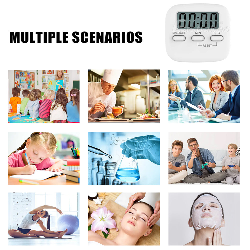 Magnetic Digital LED Kitchen Cooking Timer - Eastlakes Electronics