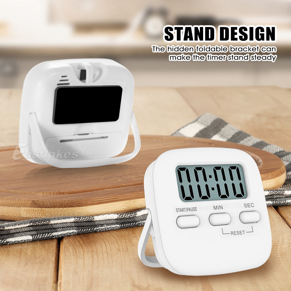 Magnetic Digital LED Kitchen Cooking Timer - Eastlakes Electronics