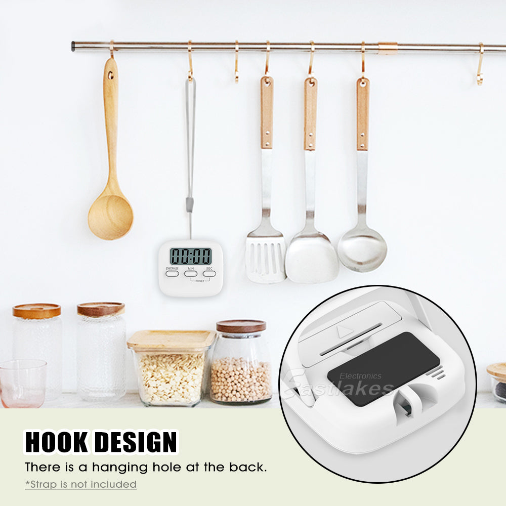 Magnetic Digital LED Kitchen Cooking Timer - Eastlakes Electronics
