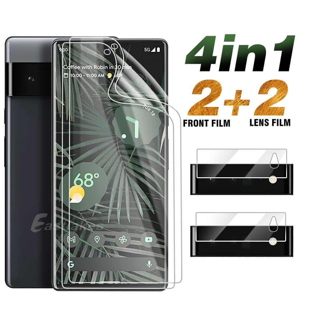 [4-in-1] Hydrogel + Lens Protector Kit for Google Pixel 6 - Eastlakes Electronics