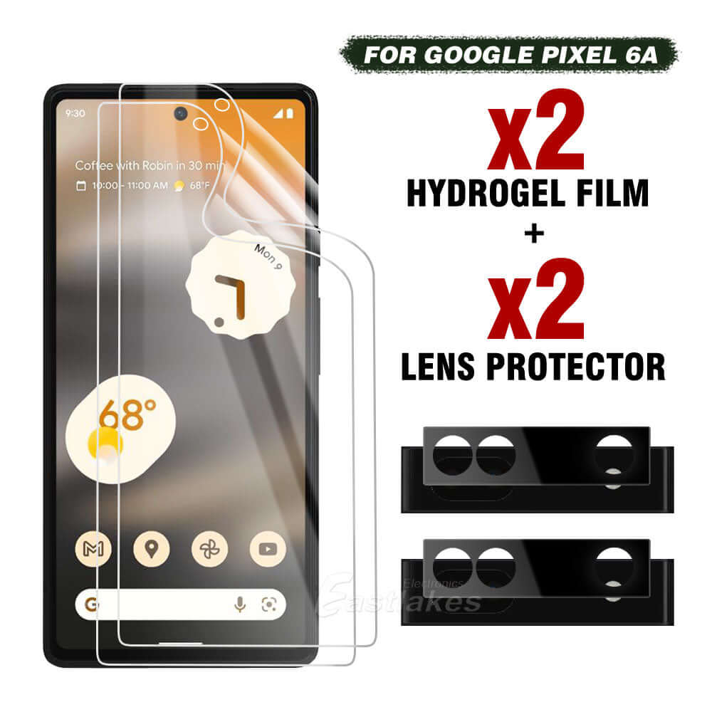 [4-in-1] Hydrogel + Lens Protector Kit for Google Pixel Series - Eastlakes Electronics