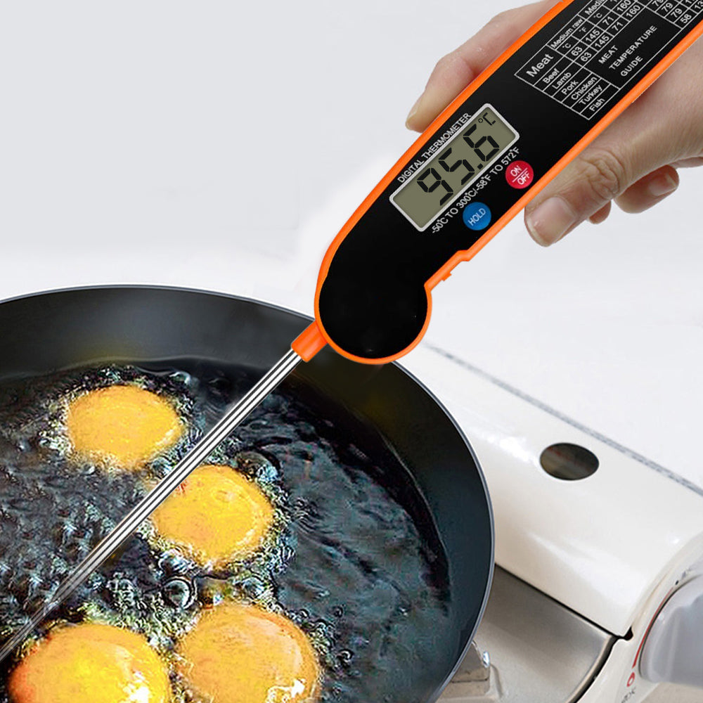 Foldable Digital Kitchen Food Probe Thermometer - Eastlakes Electronics