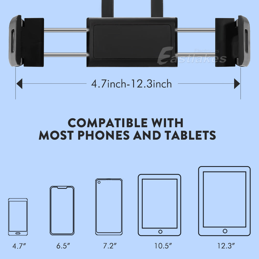Universal Car Seat Back iPad Tablets Phone Holder - Eastlakes Electronics