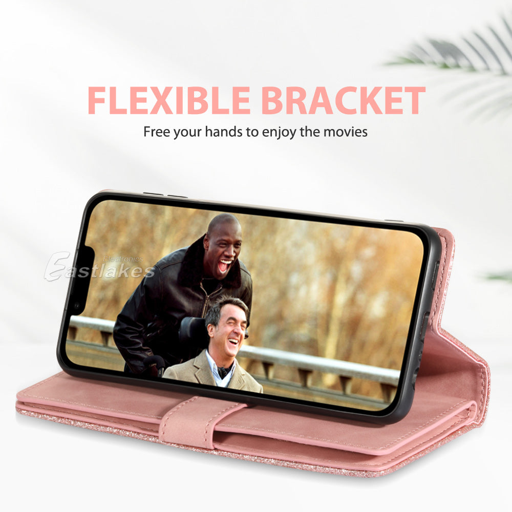 Zipper Leather Wallet Case For Samsung Galaxy S22 Ultra A13 A23 A33 - Eastlakes Electronics