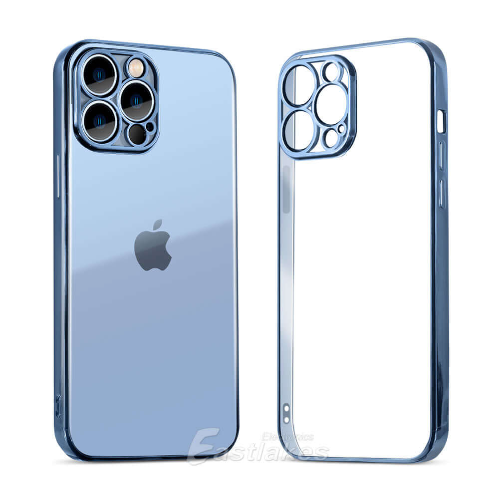 Metallic Bumper Silicone Case For Apple iPhone 14 13 11 Pro Max - Eastlakes Electronics