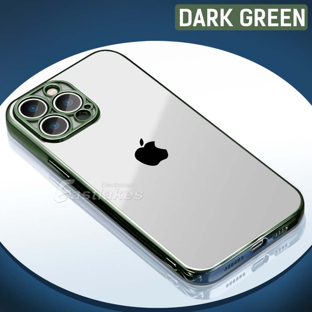 Metallic Bumper Silicone Case For Apple iPhone 14 13 11 Pro Max - Eastlakes Electronics