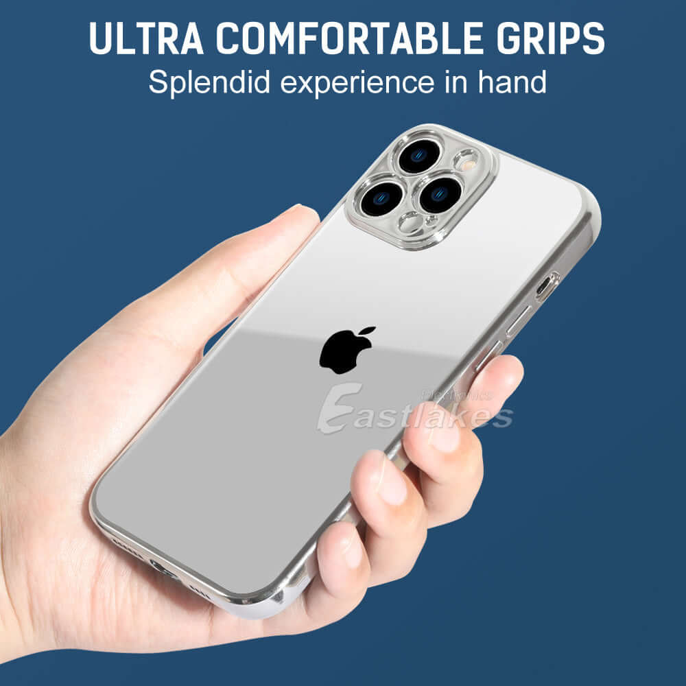 Metallic Bumper Silicone Case For Apple iPhone 14 13 11 Pro Max - Eastlakes Electronics