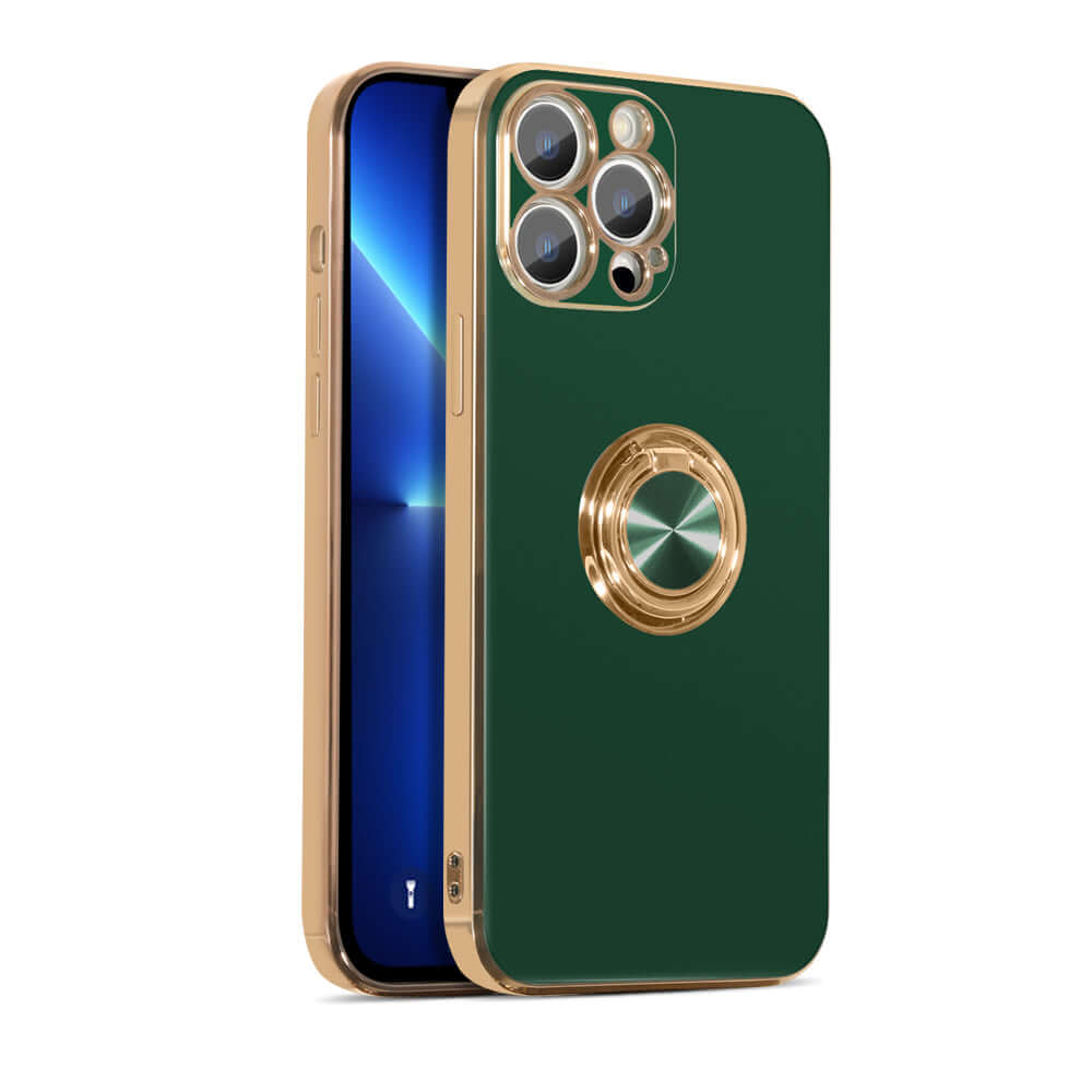 Cute Silicone Ring Holder Stand Case for iPhone Green - Eastlakes Electronics