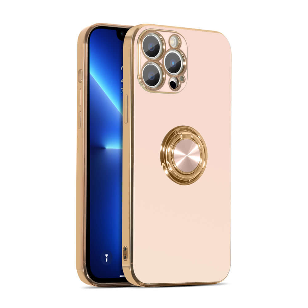 Cute Silicone Ring Holder Stand Case for iPhone Pink - Eastlakes Electronics