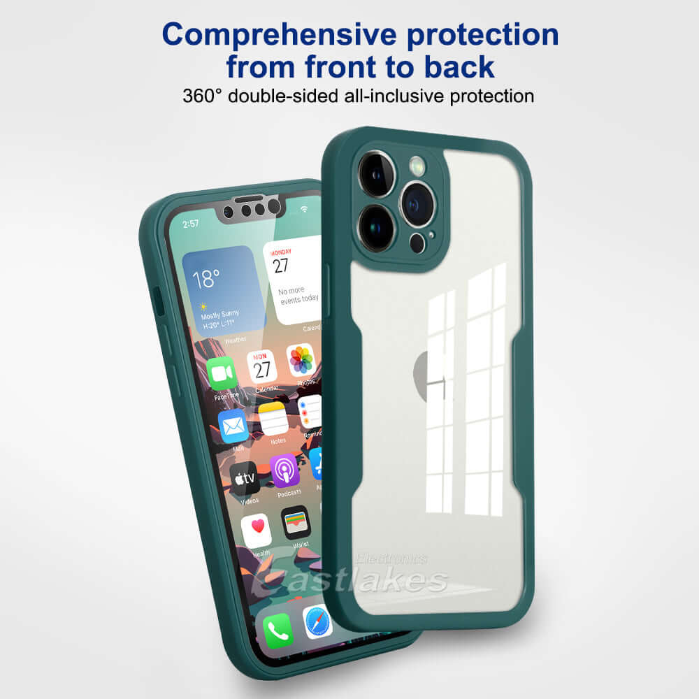 Full Body Case for Apple iPhone 13 12 11 X 8 7 SE - Eastlakes Electronics