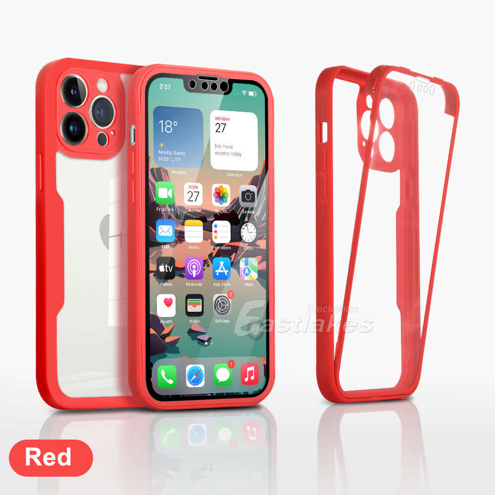 Full Body Case for Apple iPhone 13 12 11 X 8 7 SE - Eastlakes Electronics