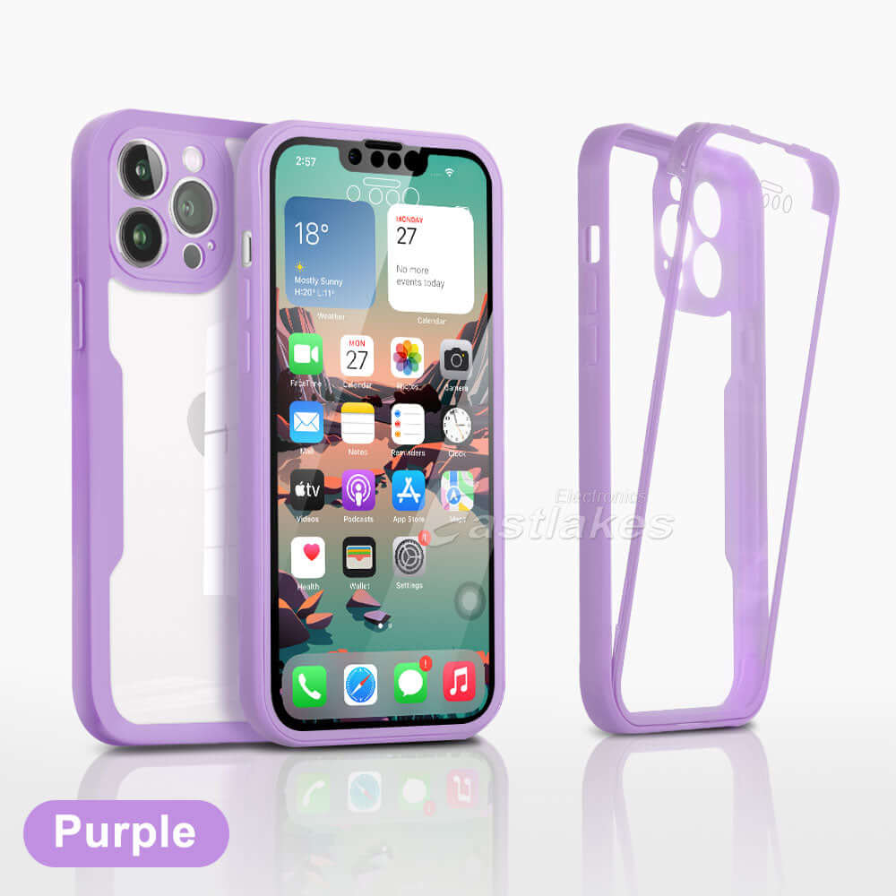 Full Body Case for Apple iPhone 13 12 11 X 8 7 SE - Eastlakes Electronics