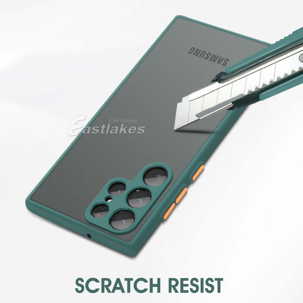 Shockproof Armor Matte Back Case Cover For Samsung Galaxy S22 S21 S20 S10 - Eastlakes Electronics