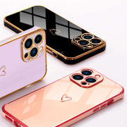 Cute Heart Case For iPhone 14 13 12 11 Pro Max XR 8 7 SE XS MAX Mini - Eastlakes Electronics