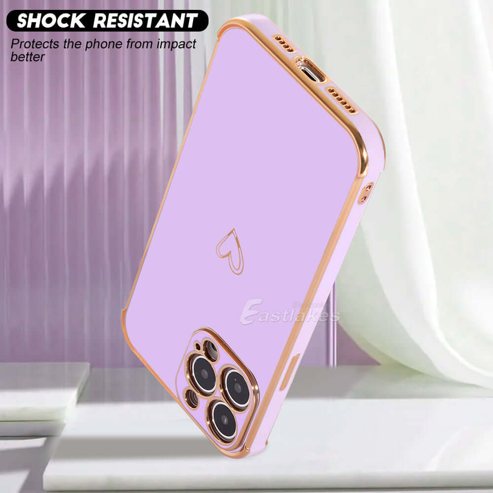 Cute Heart Case For iPhone 14 13 12 11 Pro Max XR 8 7 SE XS MAX Mini - Eastlakes Electronics