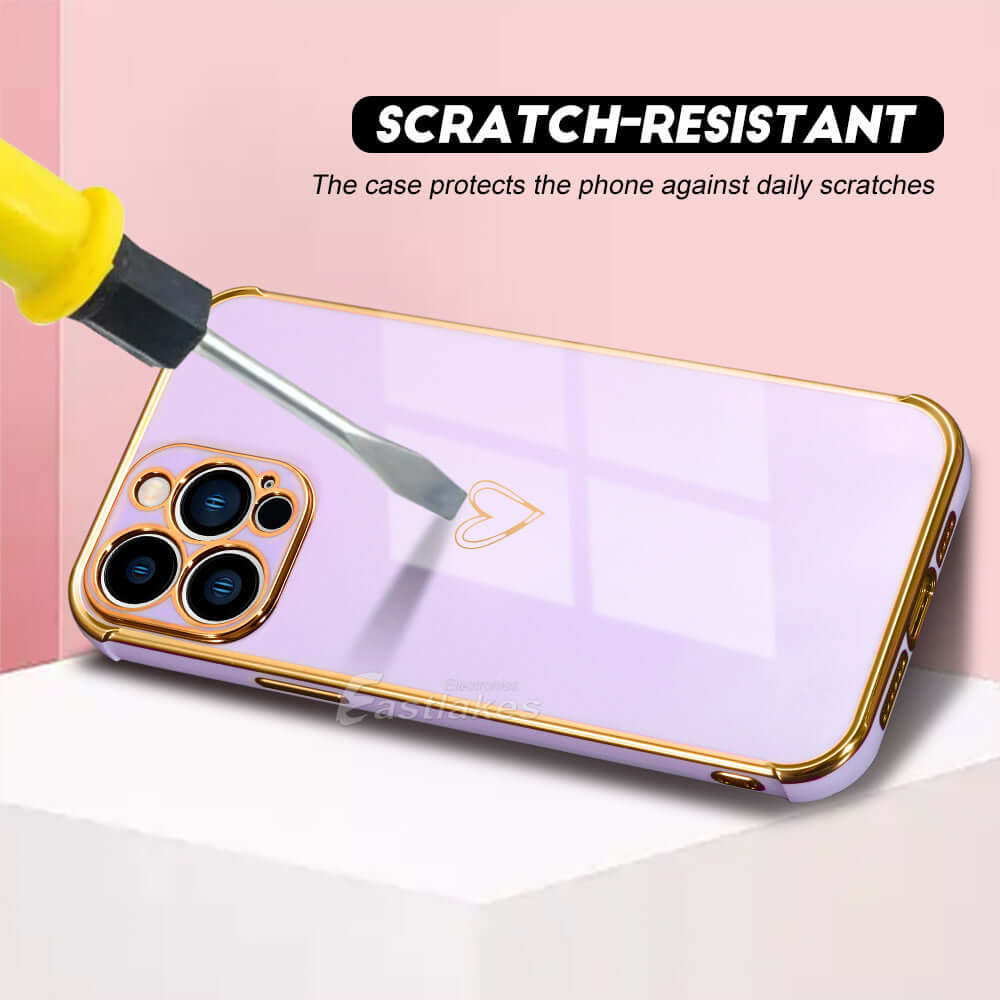 Cute Heart Case For iPhone 14 13 12 11 Pro Max XR 8 7 SE XS MAX Mini - Eastlakes Electronics