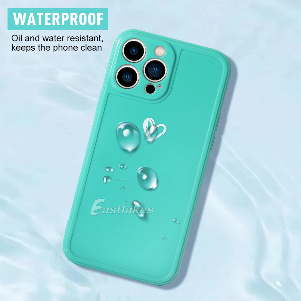 Cute Heart Pastel iPhone Case for Apple iPhone 13 12 11 X 7 8 - Eastlakes Electronics