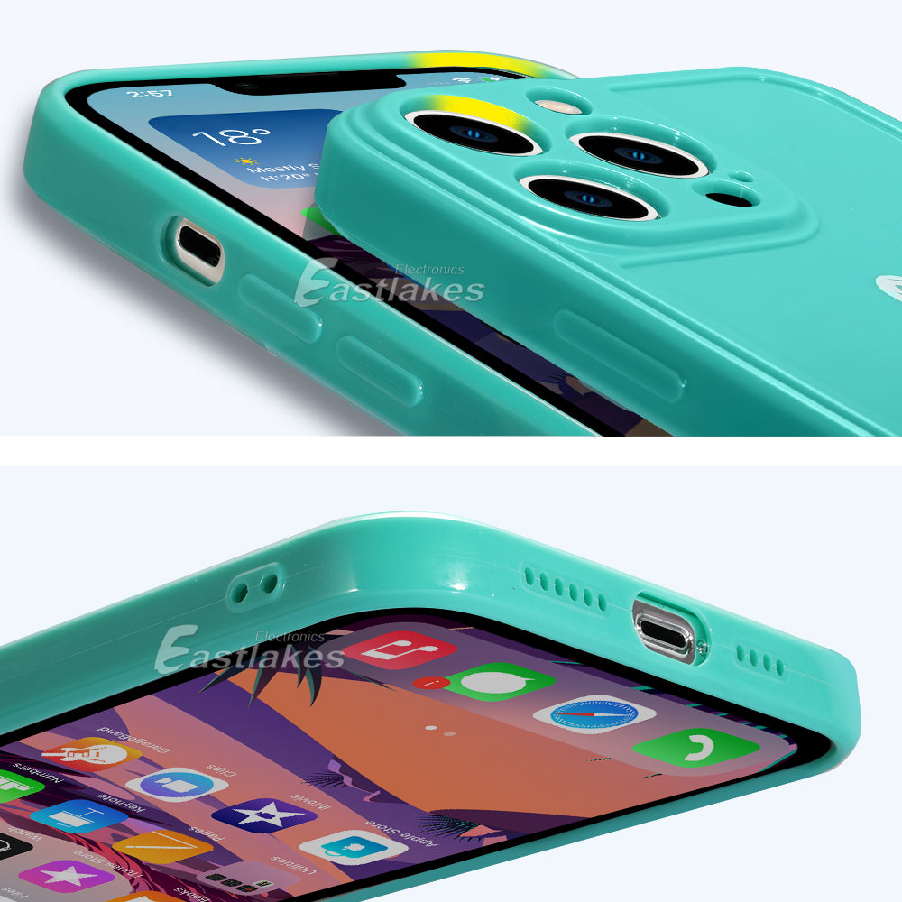 Cute Heart Pastel iPhone Case for Apple iPhone 13 12 11 X 7 8 - Eastlakes Electronics