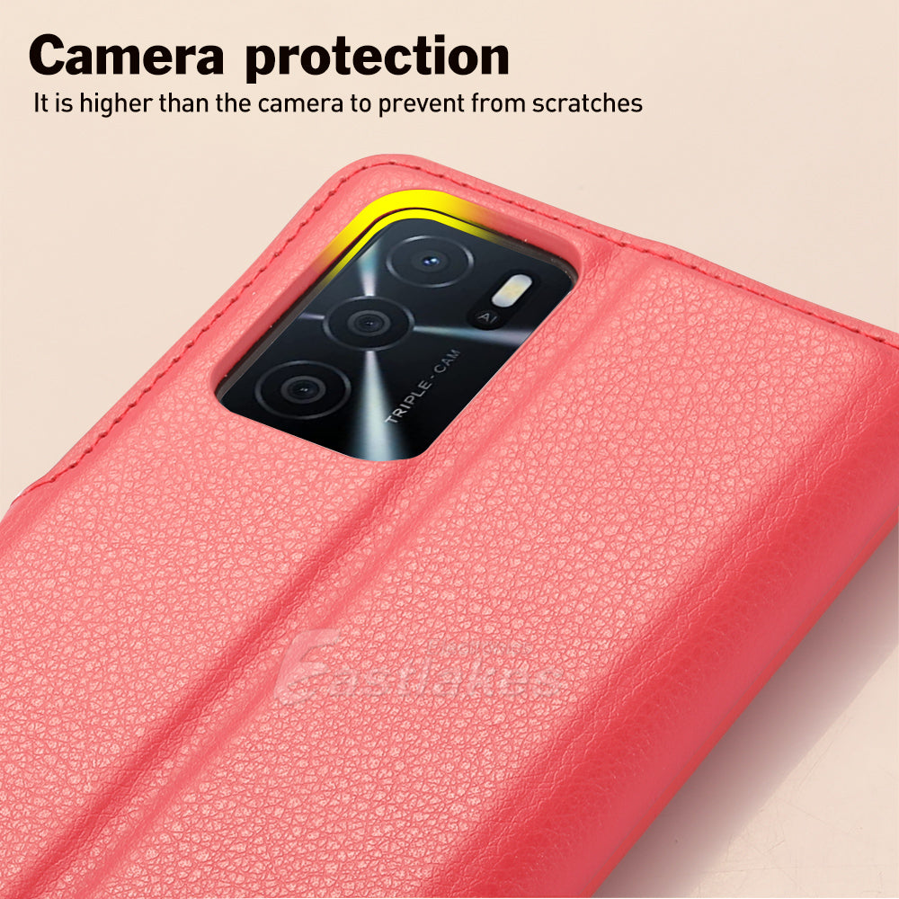 Leather Wallet Case For OPPO A16s A54s A54 A74 A93 - Eastlakes Electronics