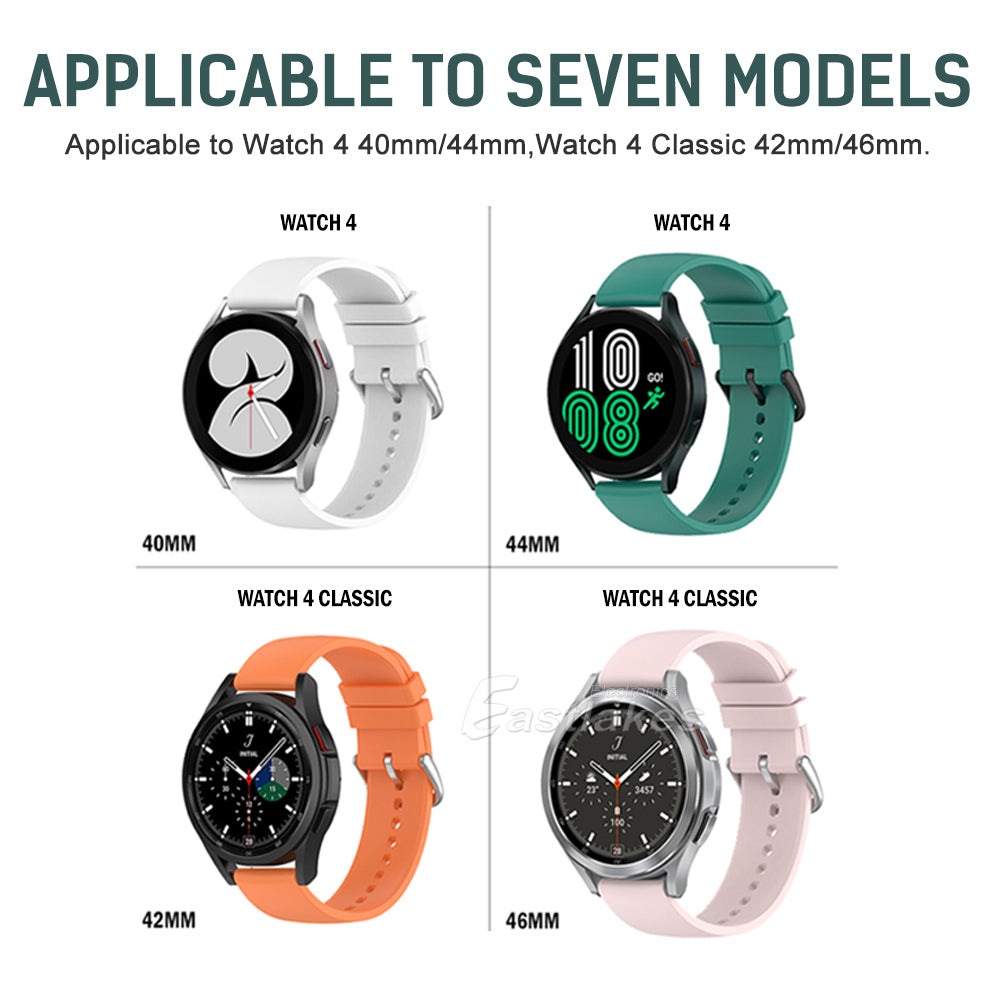 Silicone Watch Band For Samsung Galaxy Watch 4 / 4 Classic - Eastlakes Electronics