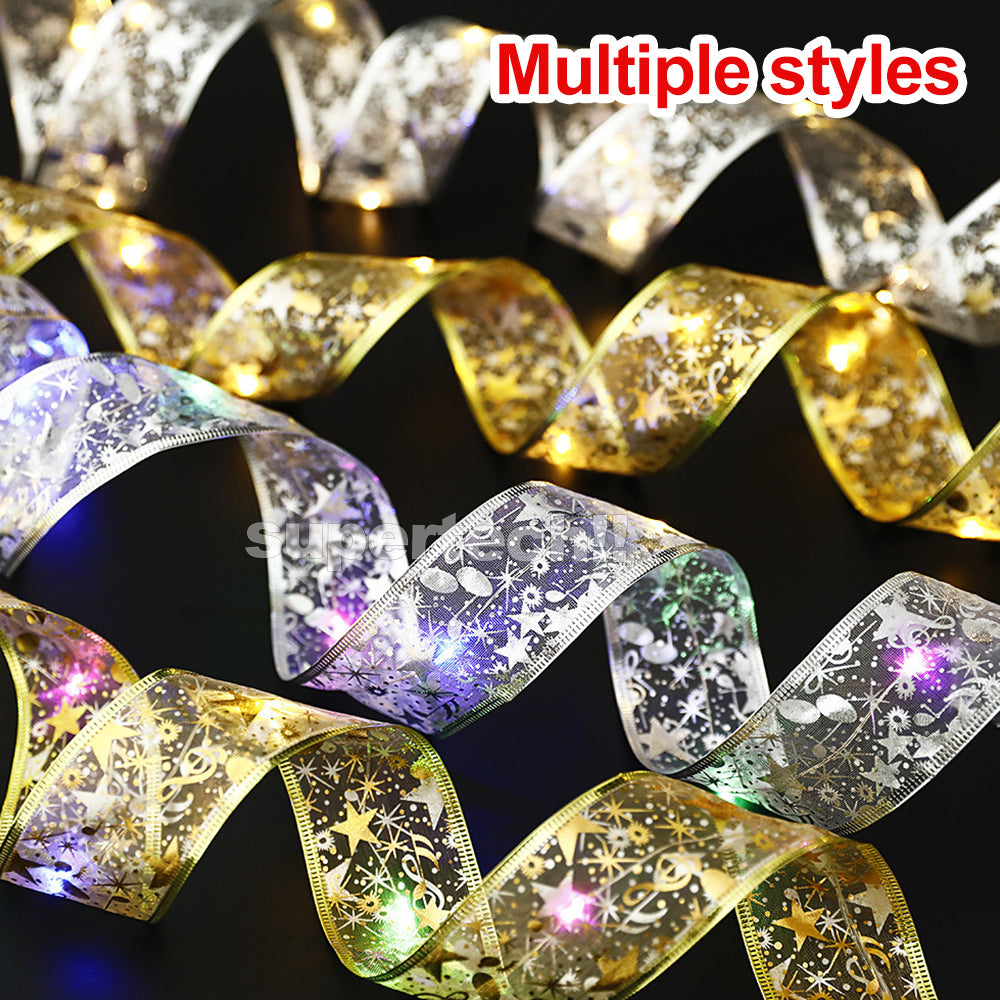 LED Ribbon Bow Fairy Lights - Eastlakes Electronics