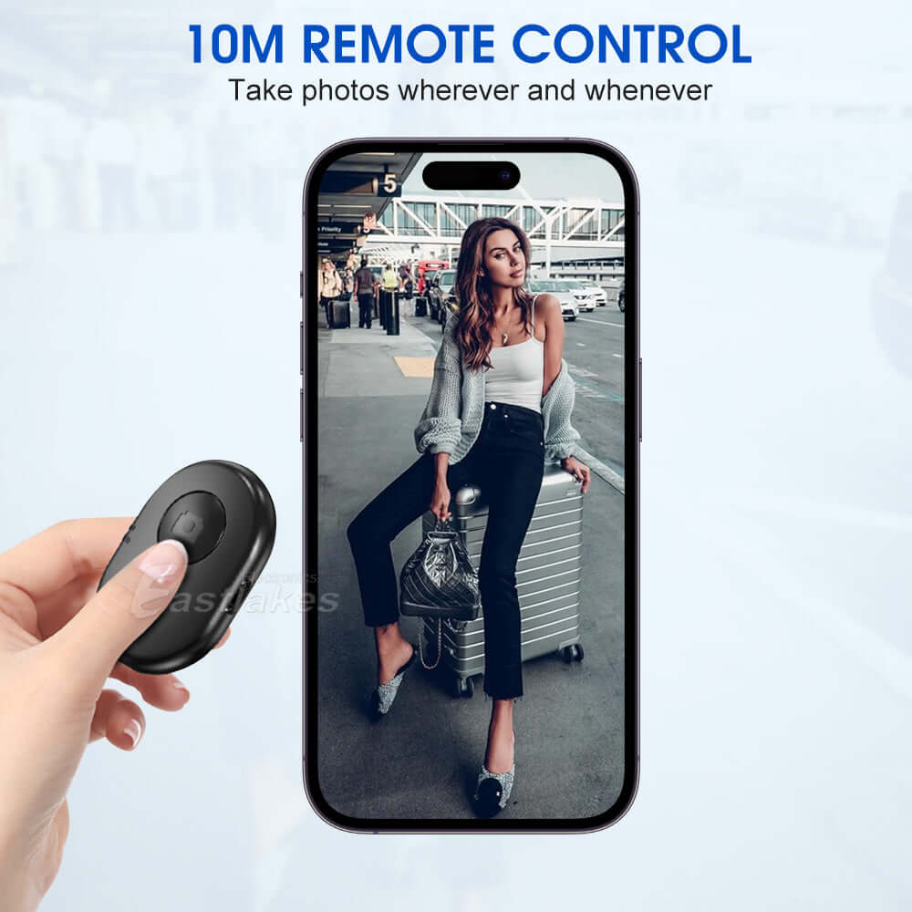 Rechargeable Wireless Bluetooth Remote Control Camera Shutter Release IOS Andriod Best - Eastlakes Electronics