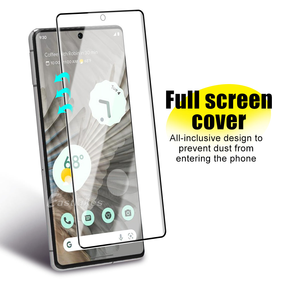 Full Cover Screen Protector Tempered Glass 9H Hardness For Google Pixel - Eastlakes Electronics