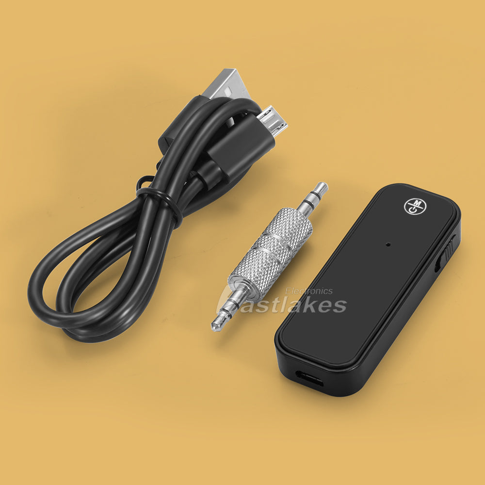 Bluetooth 5.0 Transmitter Receiver Audio Adapter AUX 3.5mm TV CAR PC Speaker - Eastlakes Electronics