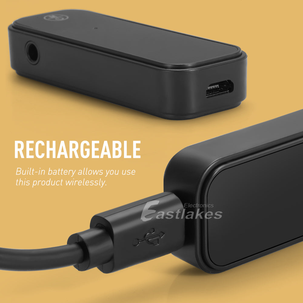 Bluetooth 5.0 Transmitter Receiver Audio Adapter AUX 3.5mm TV CAR PC Speaker - Eastlakes Electronics