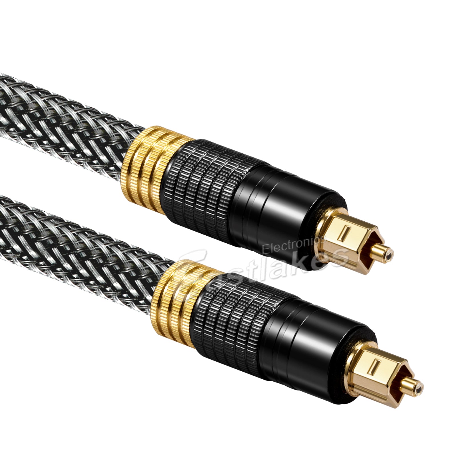 Premium Toslink Optical Fibre Gold Plated Digital Audio Cable - Eastlakes Electronics