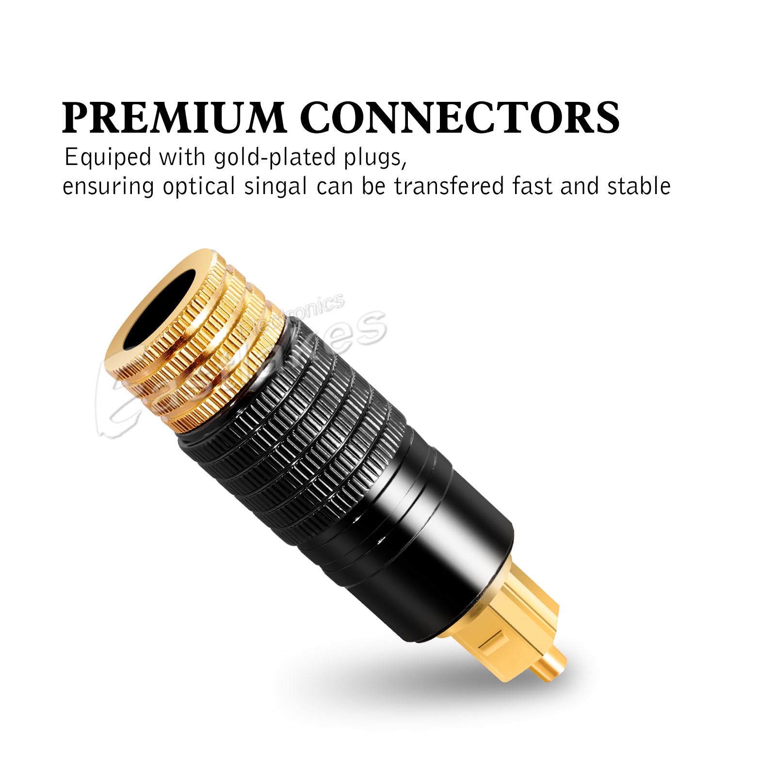 Premium Toslink Optical Fibre Gold Plated Digital Audio Cable - Eastlakes Electronics