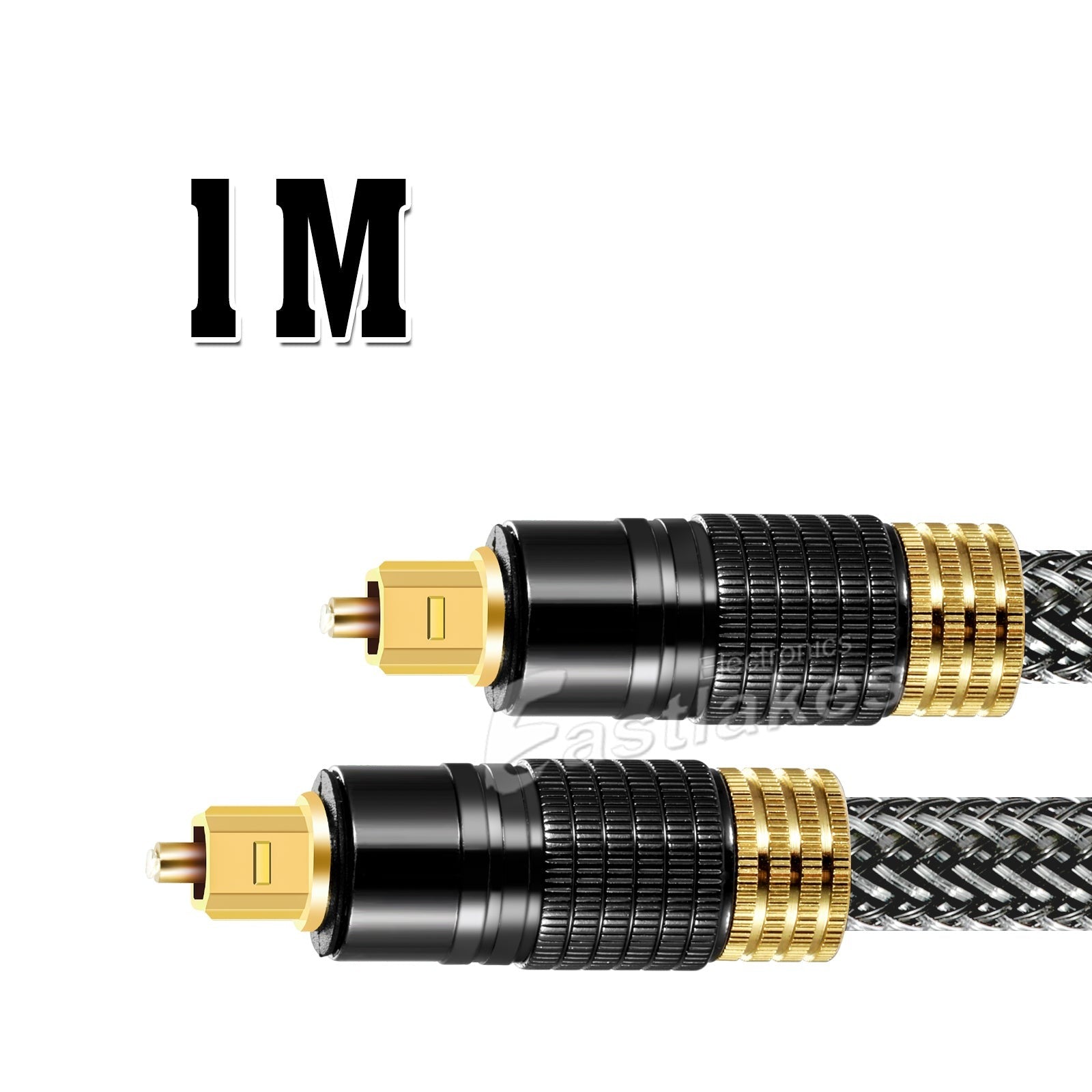 Premium Toslink Optical Fibre Gold Plated Digital Audio Cable - Eastlakes Electronics