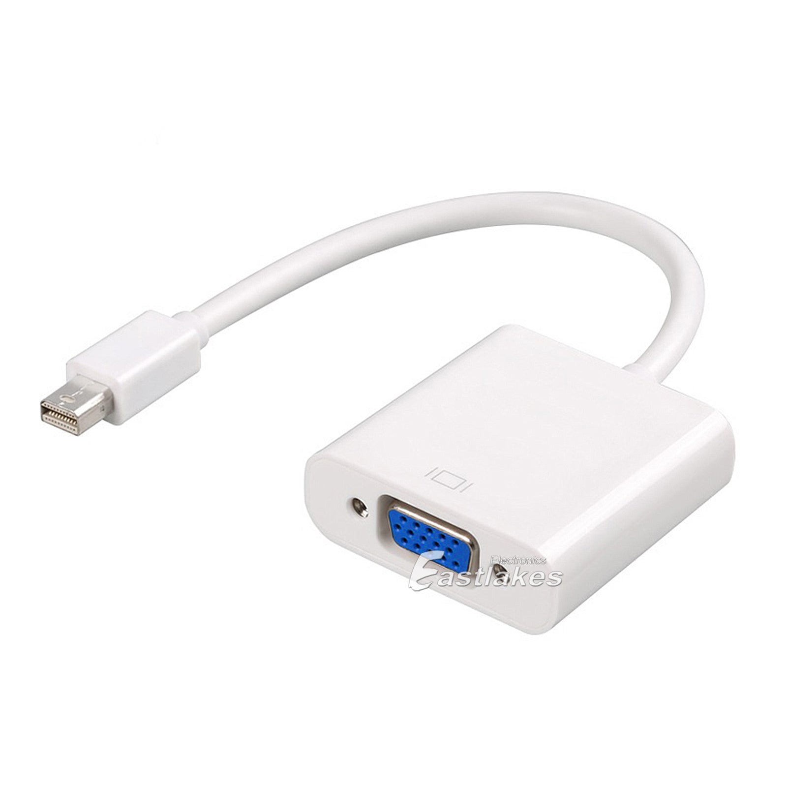 mini DisplayPort To VGA Video Converter Adapter mini DP - VGA - Eastlakes Electronics