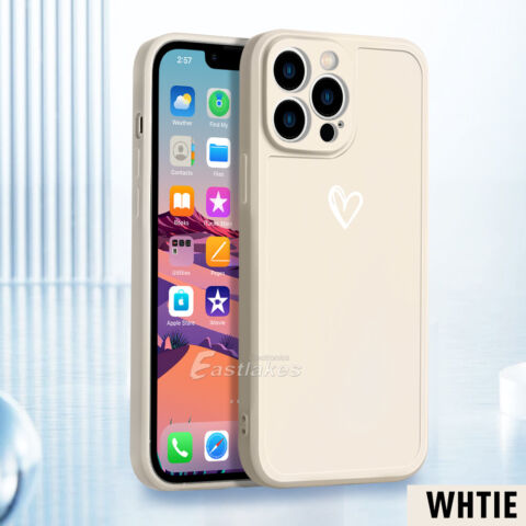 Cute Heart Pastel iPhone Case for Apple iPhone 13 12 11 X 7 8 - Eastlakes Electronics