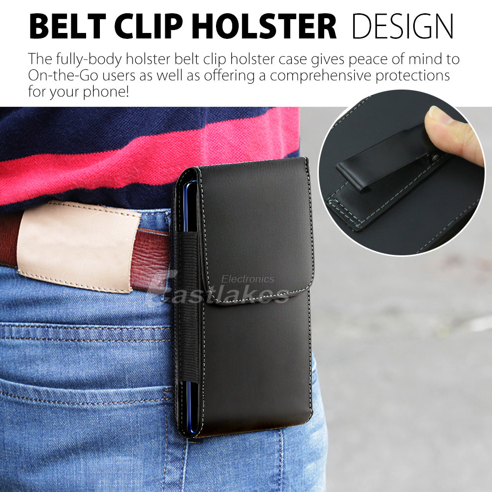 Universal Vertical Leather Pouch Case - Eastlakes Electronics