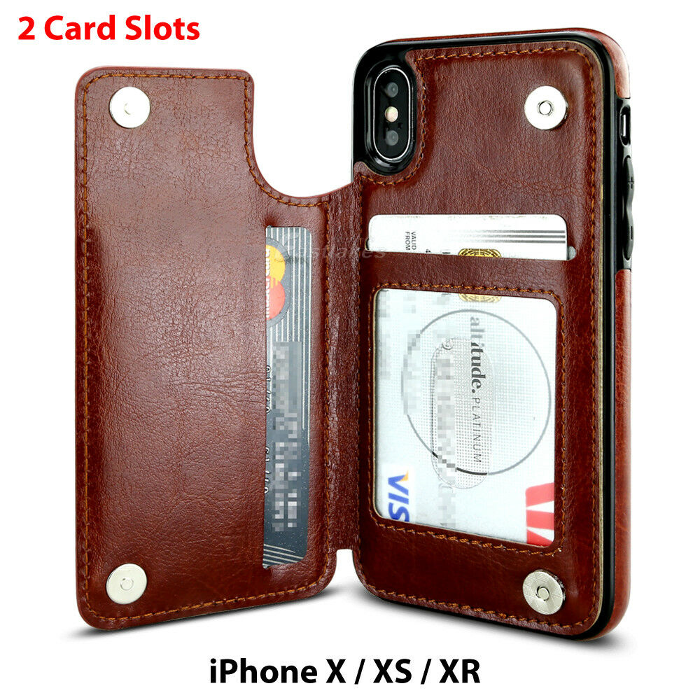 Magnetic Flip Leather Wallet Case for iPhone - Eastlakes Electronics