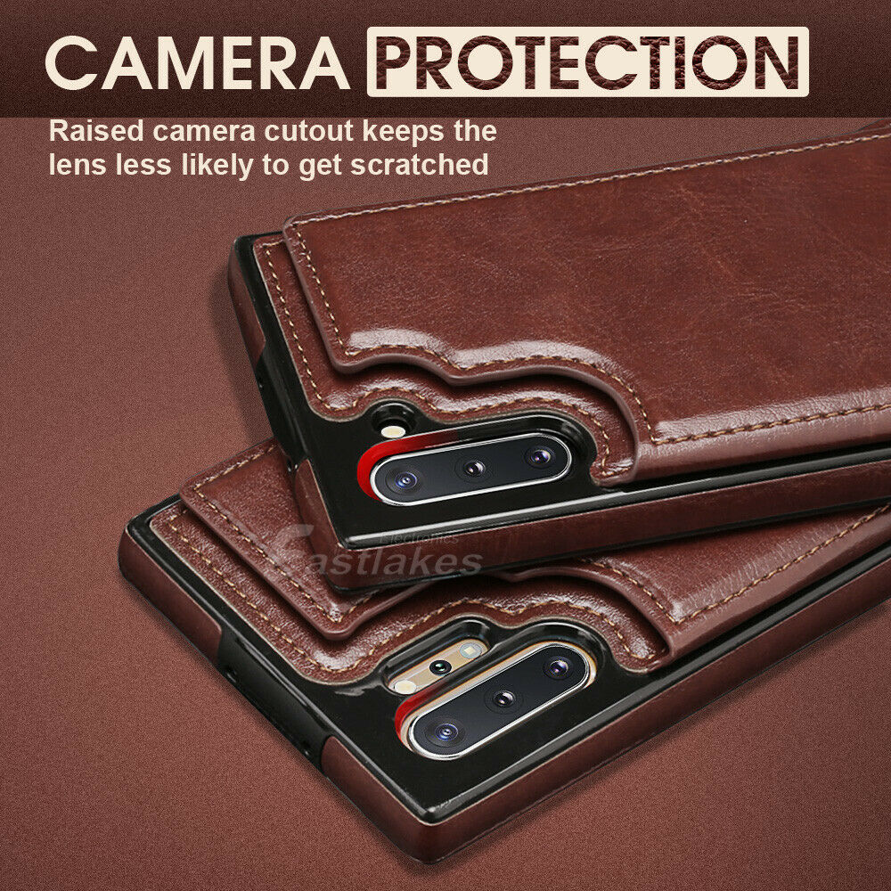 Magnetic Leather Wallet Case for Samsung S22 S21 S20 Note 20 Note 10 Series - Eastlakes Electronics