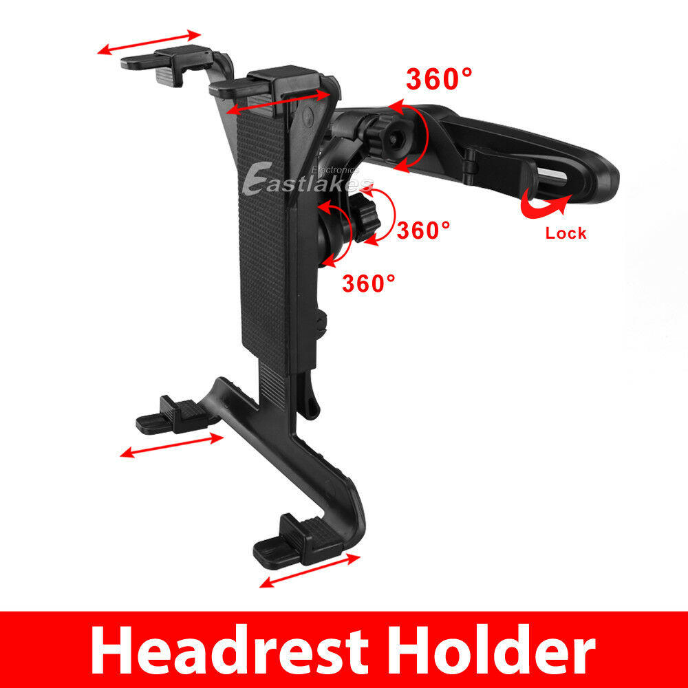 Universal 360° Car Seat Headrest Windshield Mount Car Holder for 8-12" Tablet - Eastlakes Electronics