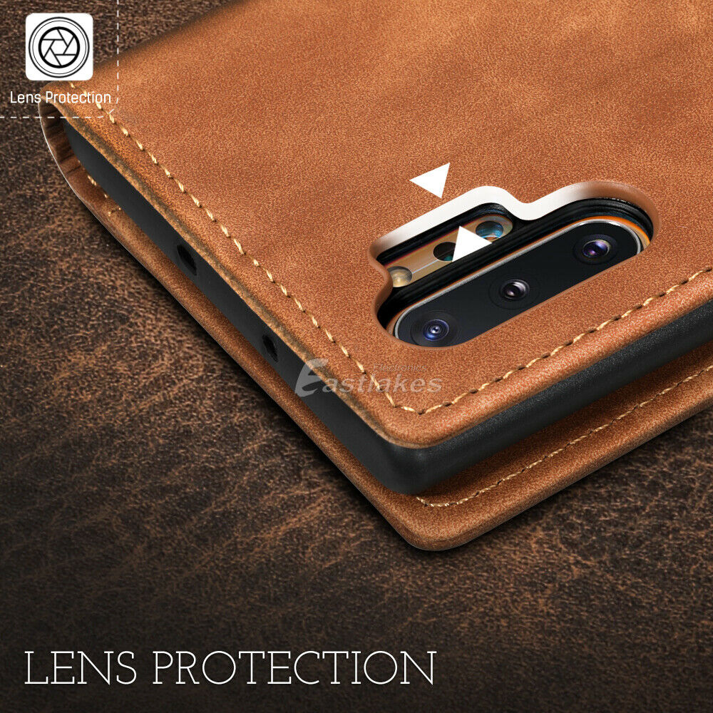 Leather Wallet Case for Samsung S10 Note 10 Plus 5G S20 S21 S22 Ultra - Eastlakes Electronics