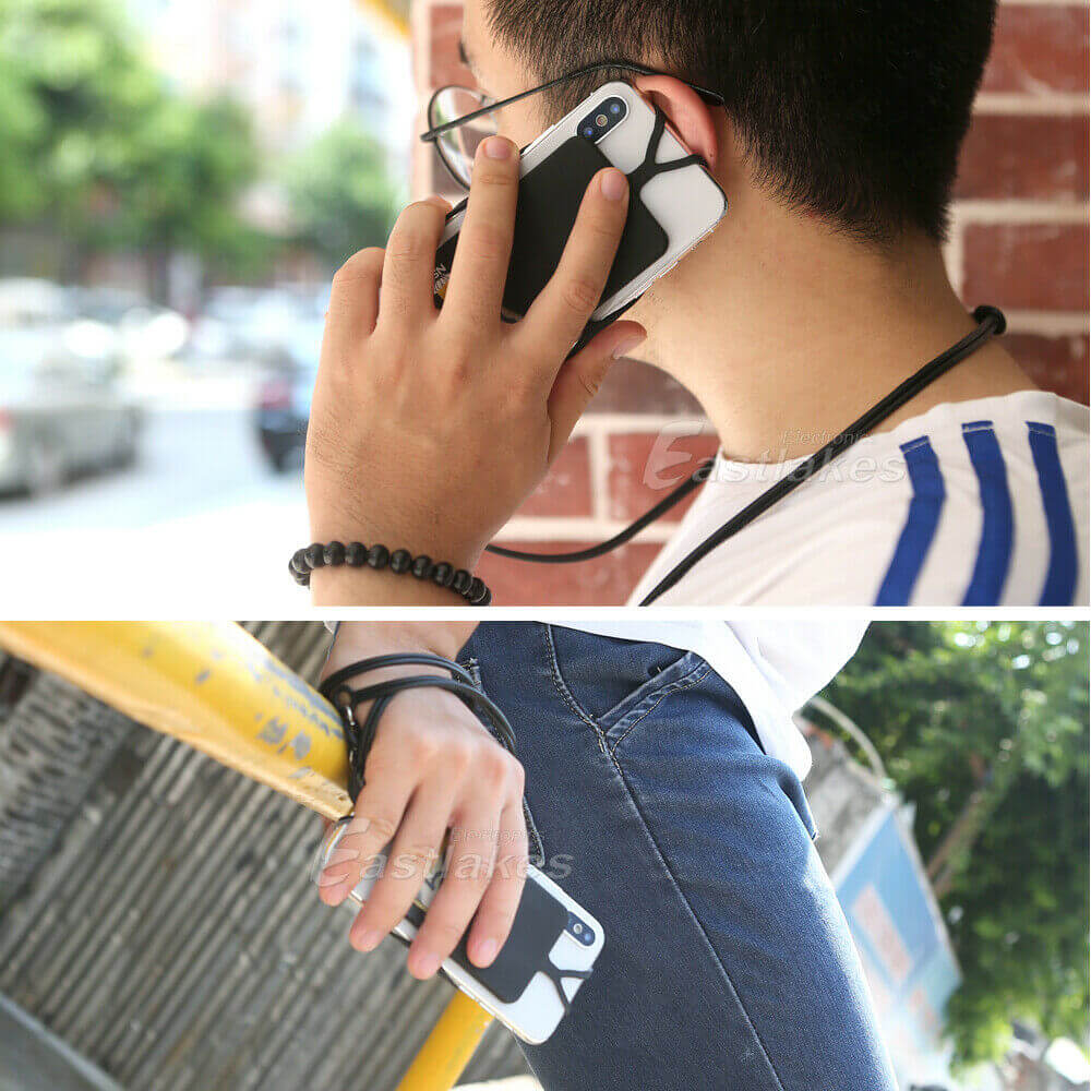 Silicone Phone Lanyard Neck Strap and Wrist Strap - Eastlakes Electronics Australia