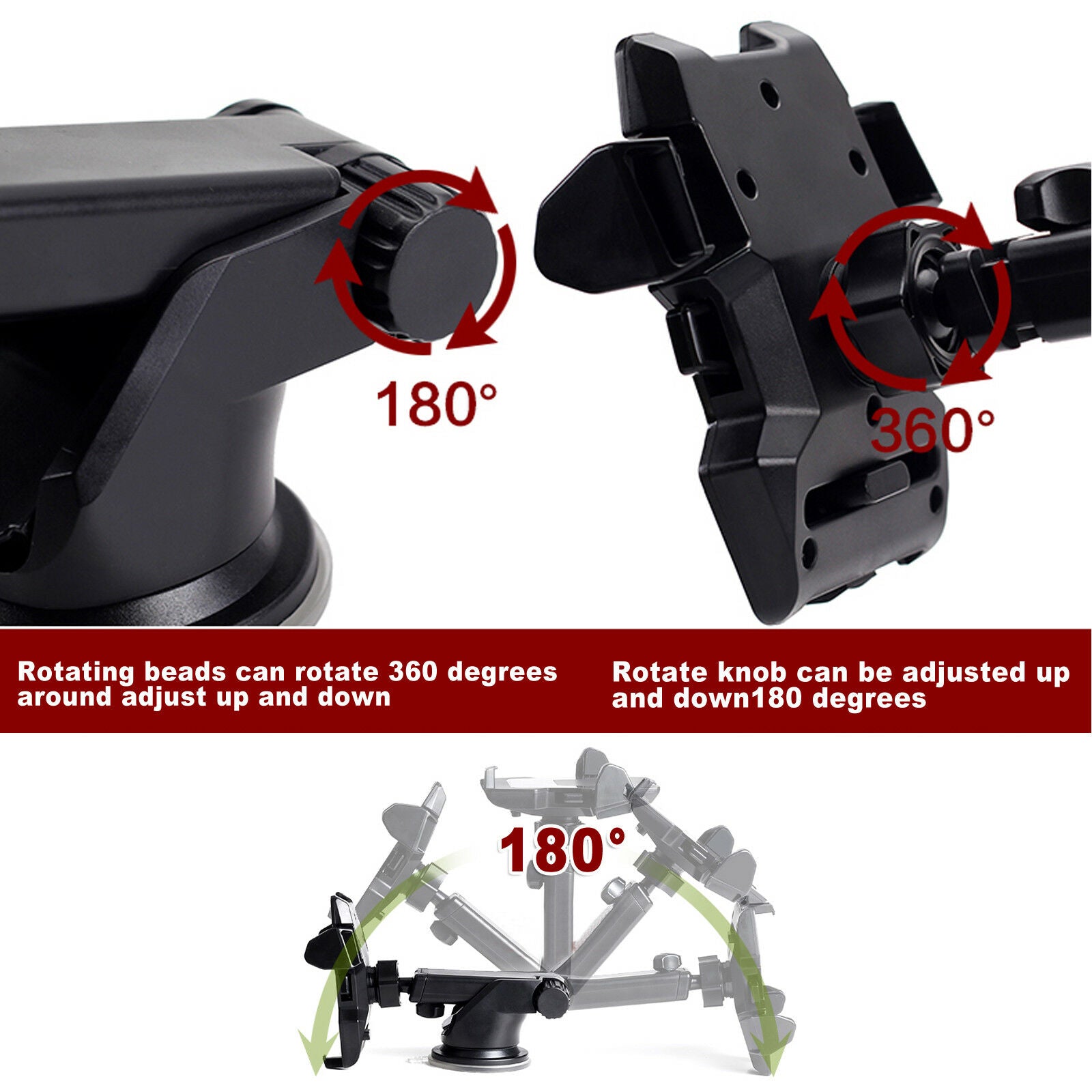 2-in-1 Universal 360° Rotation Car Mount Holder - Eastlakes Electronics