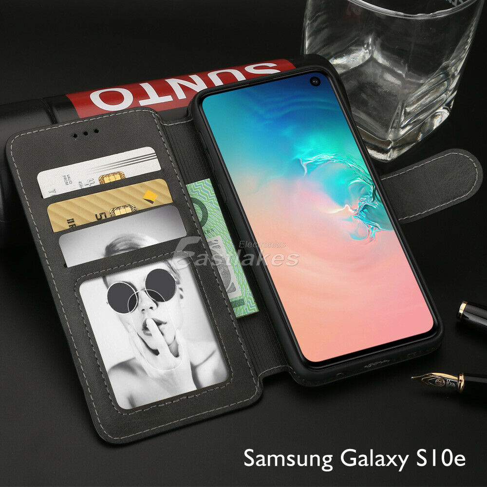 Retro Leather Wallet Case for Samsung Galaxy S10 | S10+ | S20 Ultra | Note 20 | S21 - Eastlakes Electronics