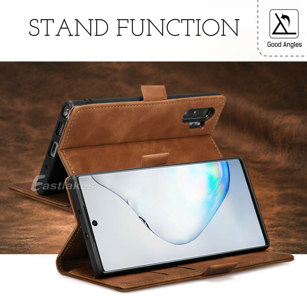 Leather Wallet Case for Samsung S10 Note 10 Plus 5G S20 S21 S22 Ultra - Eastlakes Electronics