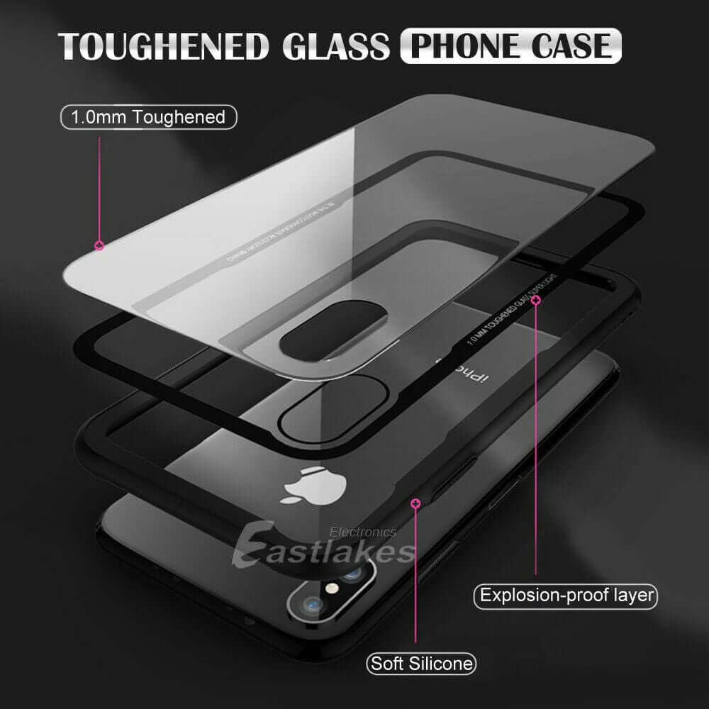 Shockproof Case Cover Hybrid Toughen Glass for Apple iPhone 13 12 11 Pro MAX XS XR 8 7 - Eastlakes Electronics