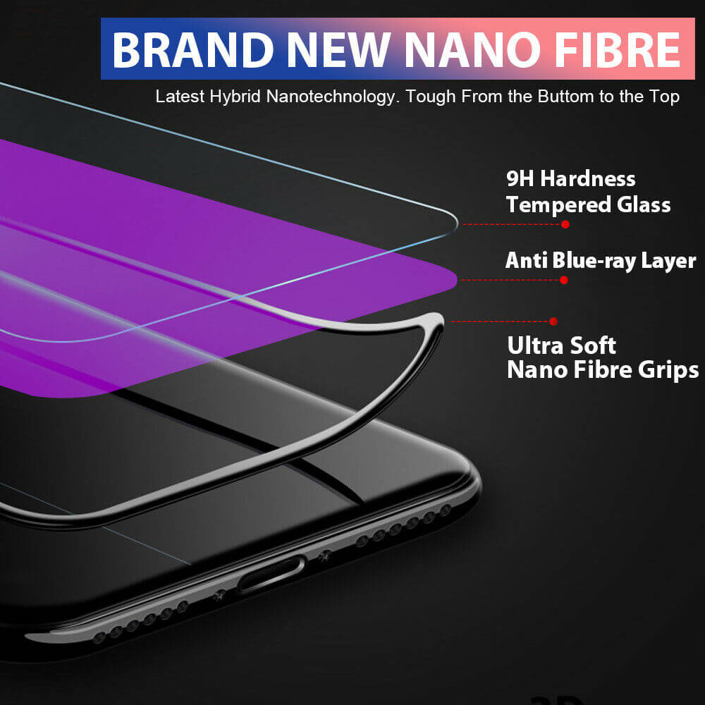 [2 Pack] 6D Apple iPhone 11 Pro XS Max XR SE 8 7 Plus Tempered Glass Screen Protector - Eastlakes Electronics