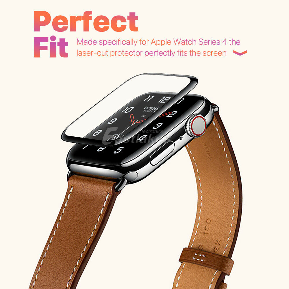 Tempered Glass FULL COVER Screen Protector For Apple Watch - Eastlakes Electronics