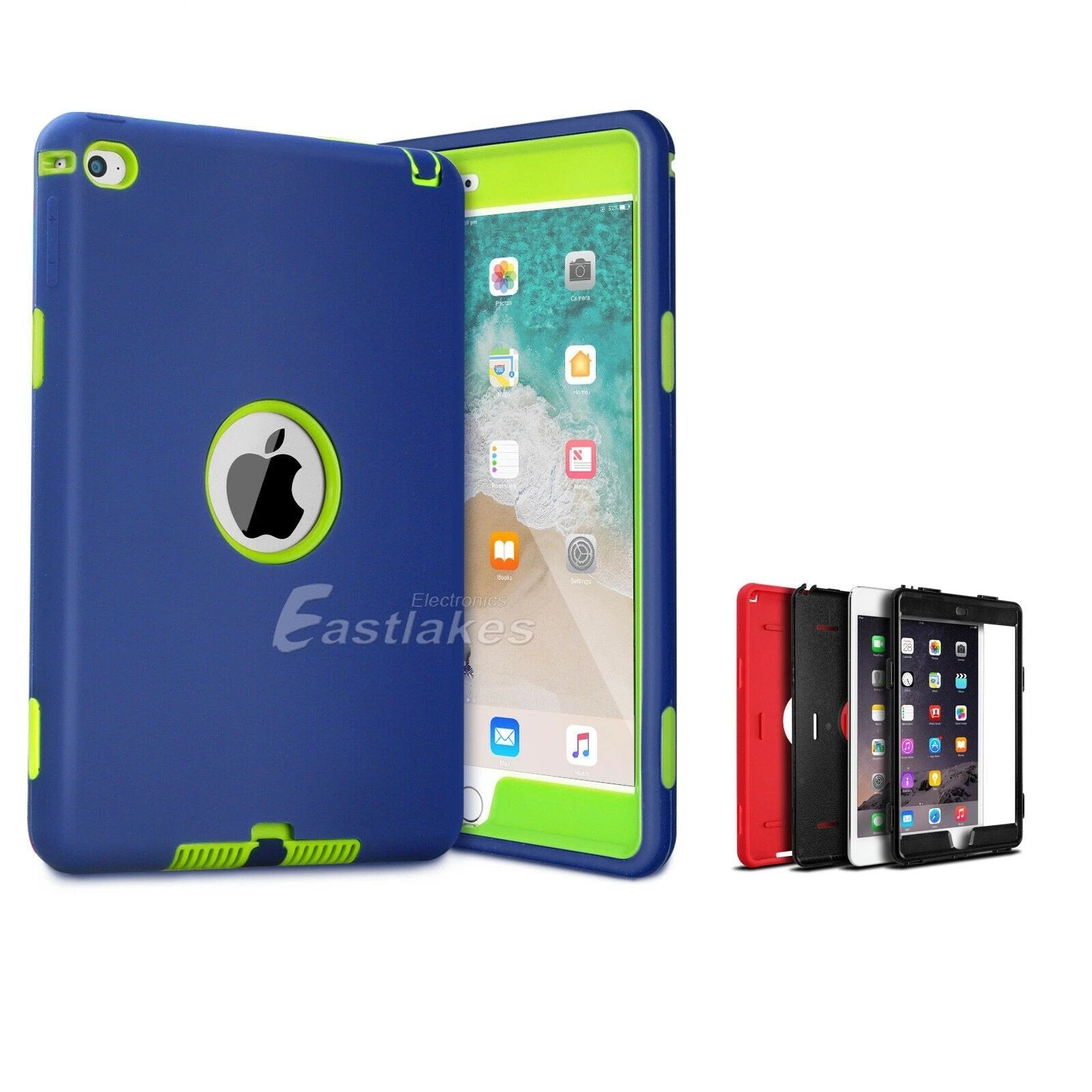 Heavy Duty Protective Cover for Apple iPad 2 3 4 5 6 mini Air - Eastlakes Electronics