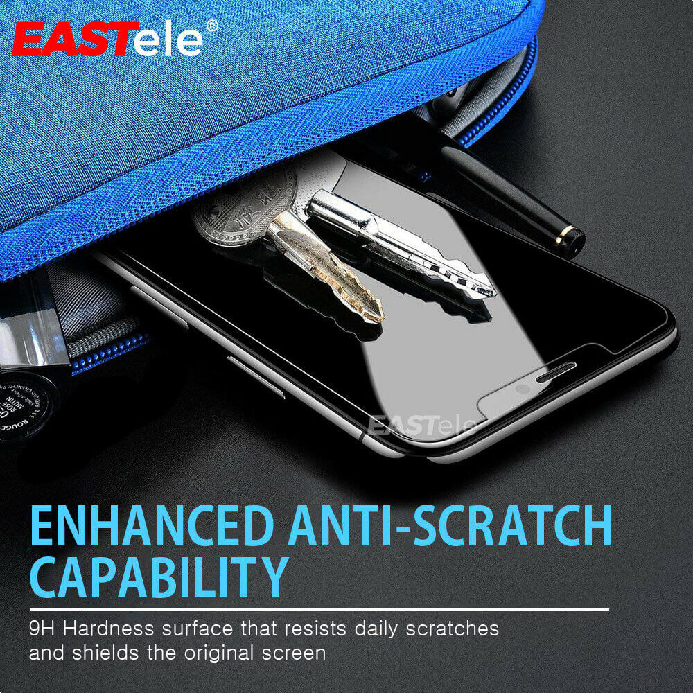 [2 Pack] EASTele Tempered Glass Screen Protector For Apple iPhone Series - Eastlakes Electronics